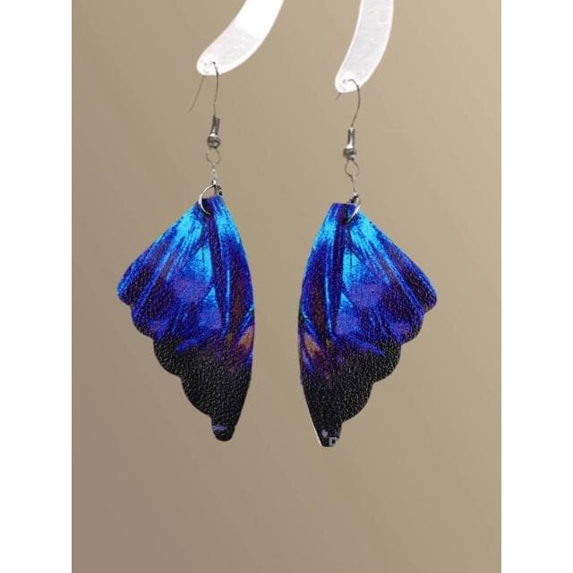 🎗飾間首飾鋪 復古孔藍蝴蝶耳環高級感波西米亞民族風耳飾精緻耳環