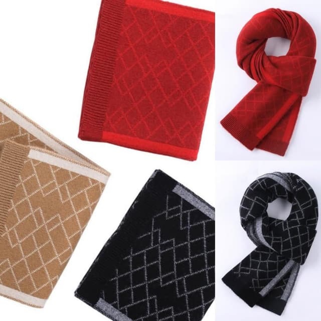 【米蘭精品】現貨+預購 頂級100%羊毛圍巾圍脖秋冬季加絨厚磅保暖針織圍巾休閒-日韓甜美風男女配件74mi7