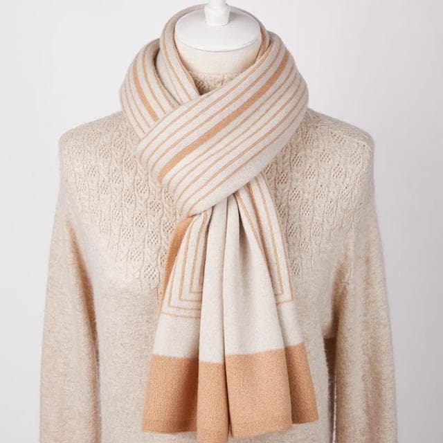 【米蘭精品】現貨+預購 頂級100%羊毛圍巾圍脖秋冬季加絨厚磅保暖針織圍巾休閒-日韓甜美風男女配件74mi9