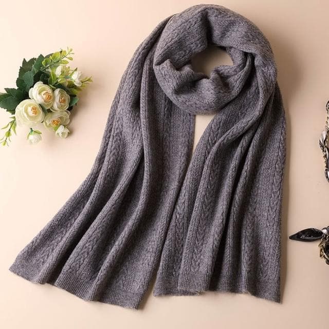 【米蘭精品】現貨+預購 頂級100%羊毛圍巾圍脖秋冬季加絨厚磅保暖針織圍巾休閒-復古甜美男女配件74mi12