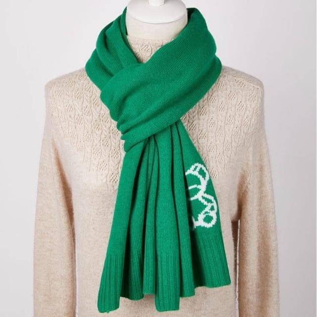 【米蘭精品】現貨+預購 頂級100%羊毛圍巾圍脖秋冬季加絨厚磅保暖針織圍巾休閒-小熊甜美風男女配件74mi15