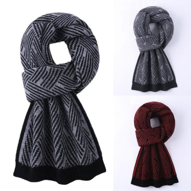 【米蘭精品】現貨+預購 頂級100%羊毛圍巾圍脖秋冬季加絨厚磅保暖針織圍巾休閒-韓版百搭針織男女配件74mi24