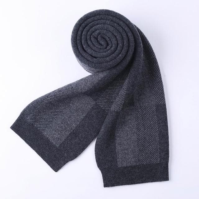 【米蘭精品】現貨+預購 頂級100%羊毛圍巾圍脖秋冬季加絨厚磅保暖針織圍巾休閒-羊毛條紋時尚男女配件74mi28