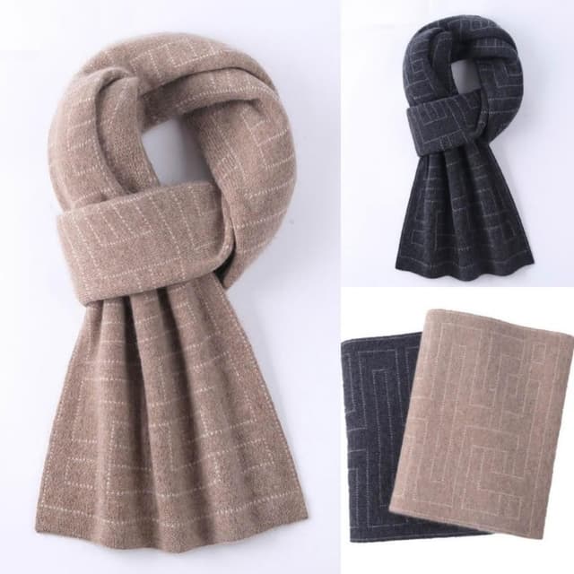 【米蘭精品】現貨+預購 頂級羊毛圍巾羊絨圍脖秋冬季加絨厚磅保暖針織圍巾休閒-純羊絨保暖男女配件74mi37