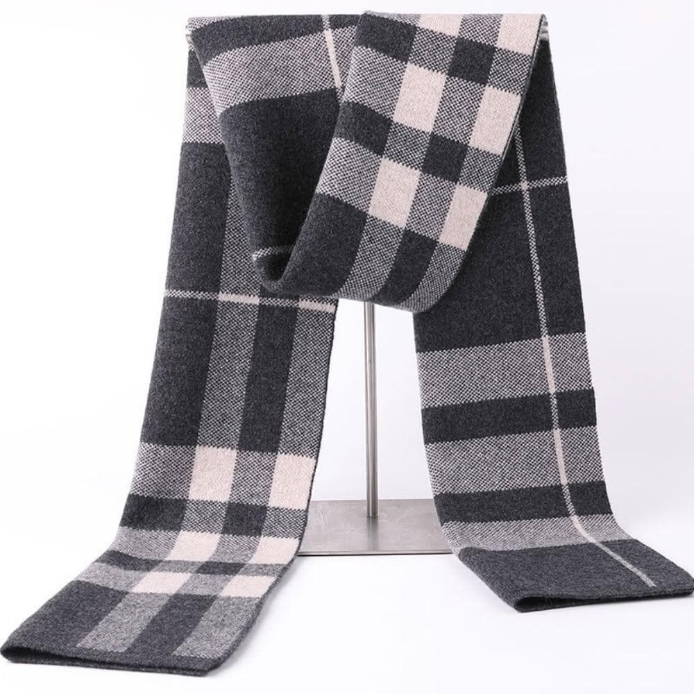 【米蘭精品】現貨+預購 頂級羊毛圍巾羊絨圍脖秋冬季加絨厚磅保暖針織圍巾休閒-暖高檔格紋男女配件74mi38