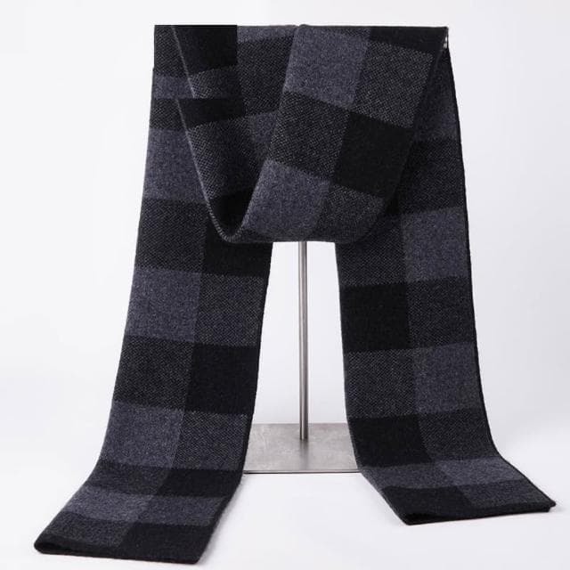 【米蘭精品】現貨+預購 頂級羊毛圍巾羊絨圍脖秋冬季加絨厚磅保暖針織圍巾休閒-格子冬季韓版男女配件74mi45