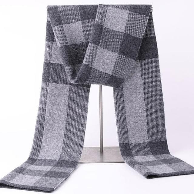 【米蘭精品】現貨+預購 頂級羊毛圍巾羊絨圍脖秋冬季加絨厚磅保暖針織圍巾休閒-新款格紋百搭男女配件74mi46