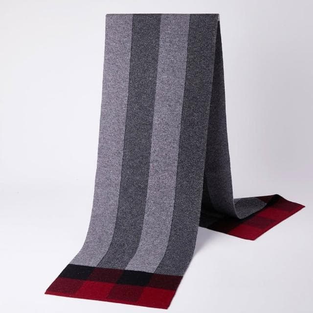 【米蘭精品】現貨+預購 頂級羊毛圍巾羊絨圍脖秋冬季加絨厚磅保暖針織圍巾休閒-格子冬季韓版男女配件74mi50