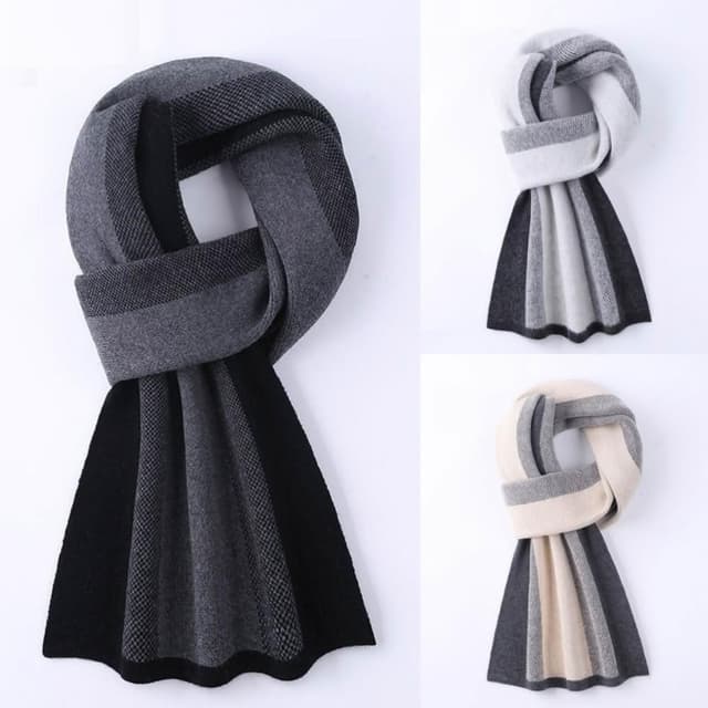 【米蘭精品】現貨+預購 頂級羊毛圍巾羊絨圍脖秋冬季加絨厚磅保暖針織圍巾休閒-格紋針織保暖男女配件74mi53