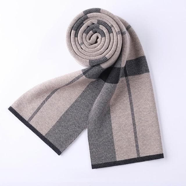 【米蘭精品】現貨+預購 頂級羊毛圍巾羊絨圍脖秋冬季加絨厚磅保暖針織圍巾休閒-高檔格紋簡約男女配件74mi64