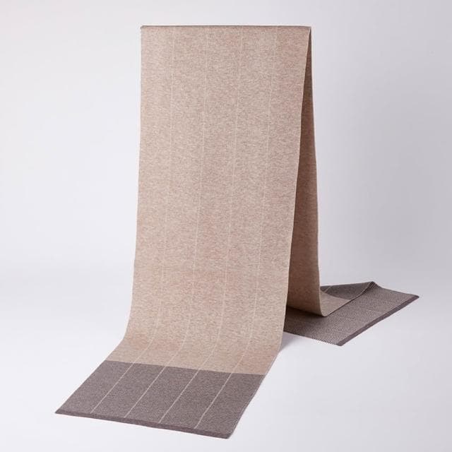 【米蘭精品】現貨+預購 頂級羊毛圍巾羊絨圍脖秋冬季加絨厚磅保暖針織圍巾休閒-男格紋圍巾男女配件74mi70