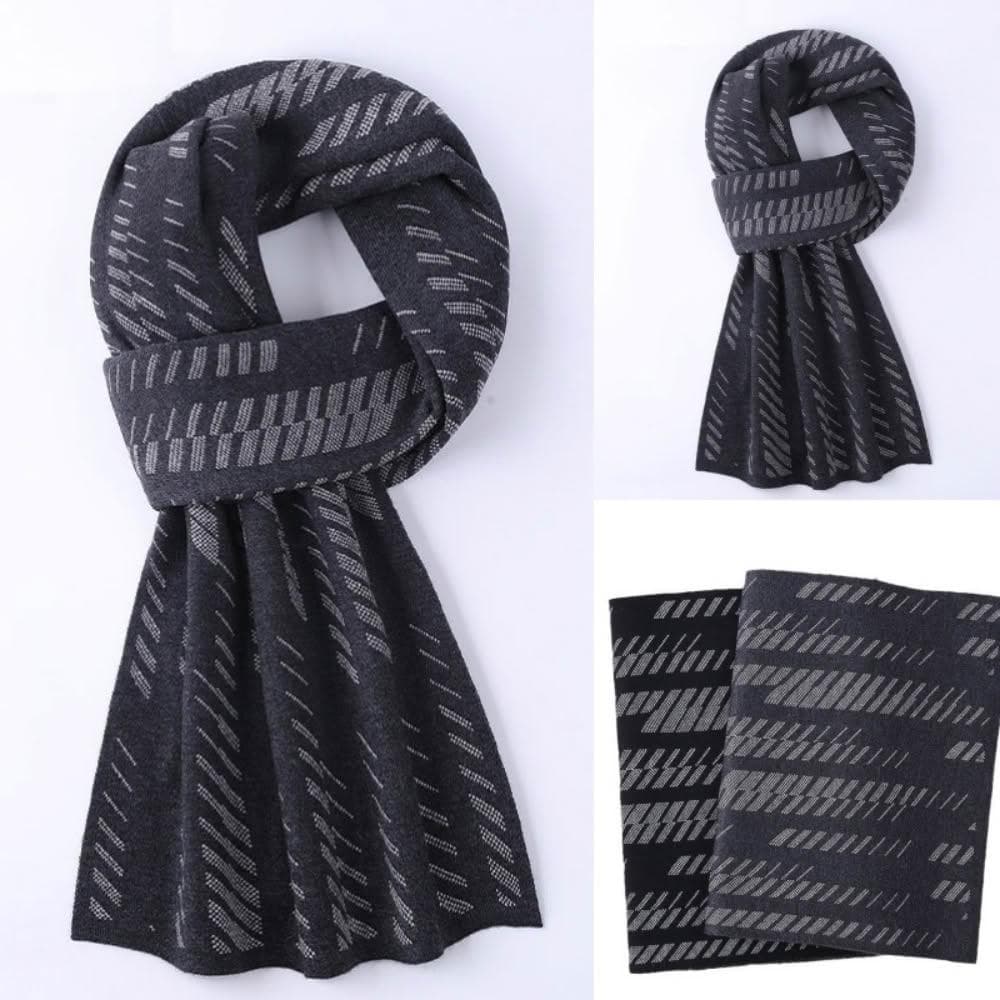 【米蘭精品】現貨+預購 頂級羊毛圍巾羊絨圍脖秋冬季加絨厚磅保暖針織圍巾休閒-羊毛格條時尚男女配件74mi75