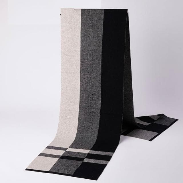 【米蘭精品】現貨+預購 頂級羊毛圍巾羊絨圍脖秋冬季加絨厚磅保暖針織圍巾休閒-冬季格紋圍巾男女配件74mi79