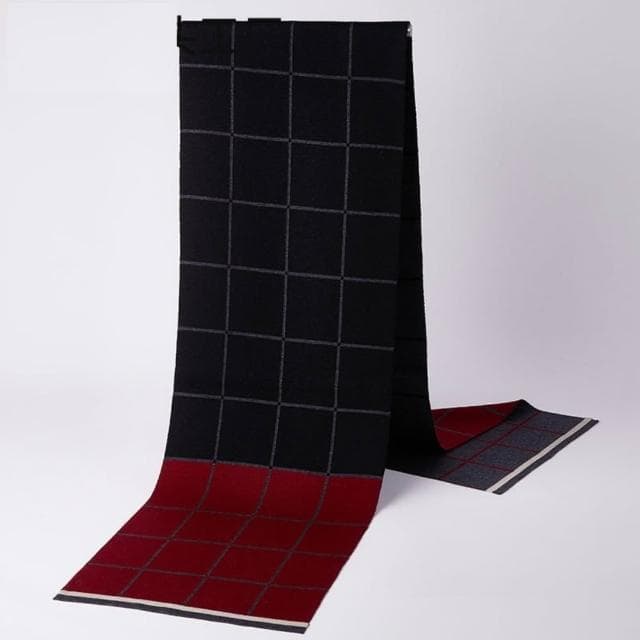 【米蘭精品】現貨+預購 頂級羊毛圍巾羊絨圍脖秋冬季加絨厚磅保暖針織圍巾休閒-格紋圍巾時尚男女配件74mi80