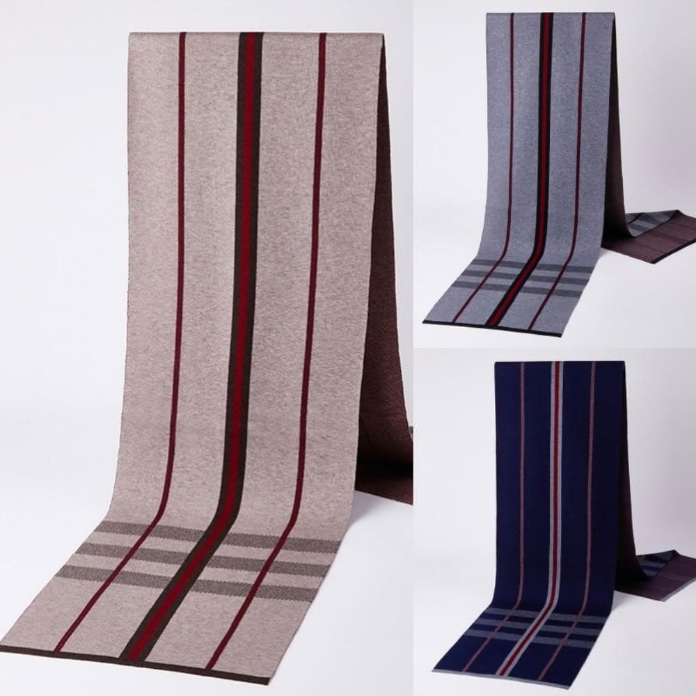 【米蘭精品】現貨+預購 頂級羊毛圍巾羊絨圍脖秋冬季加絨厚磅保暖針織圍巾休閒-格紋圍巾時尚男女配件74mi85