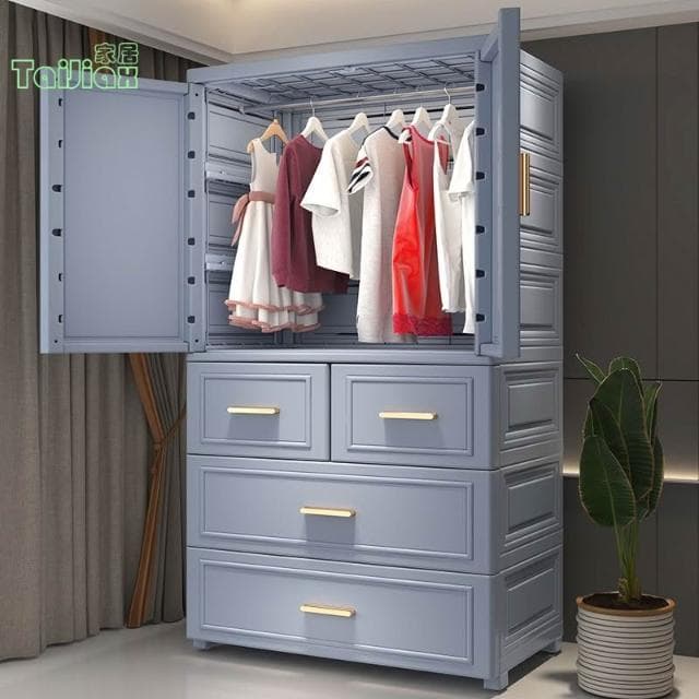 💕💥兒童簡易衣櫃 加厚塑膠衣櫃 寶寶衣服收納櫃 嬰兒小衣櫃 儲物櫃 儲物櫃 雜物櫃收納櫃 置物櫃 展示櫃 抽屜櫃