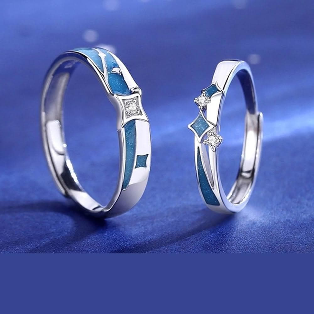 【巴黎精品】現貨+預購 頂級925純銀戒指婚戒女鑽戒開口戒情侶對戒尾戒情人節禮物-最亮的星男女飾品a1li90