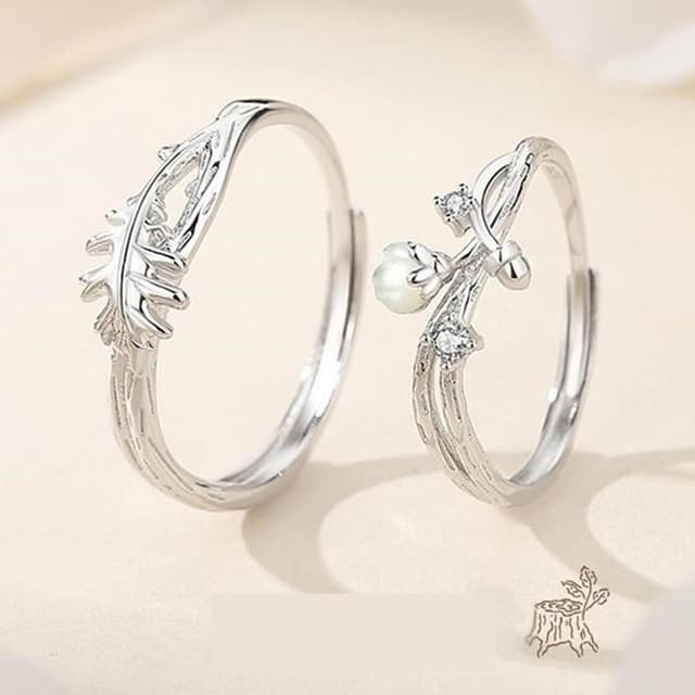 【巴黎精品】現貨+預購 頂級925純銀戒指婚戒女鑽戒開口戒情侶對戒尾戒情人節禮物-木棉橡樹男女飾品a1li86