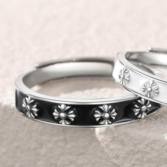 【巴黎精品】現貨+預購 頂級925純銀戒指婚戒女鑽戒開口戒子情侶對戒尾戒情人節禮物-鳶尾花男女飾品a1li80