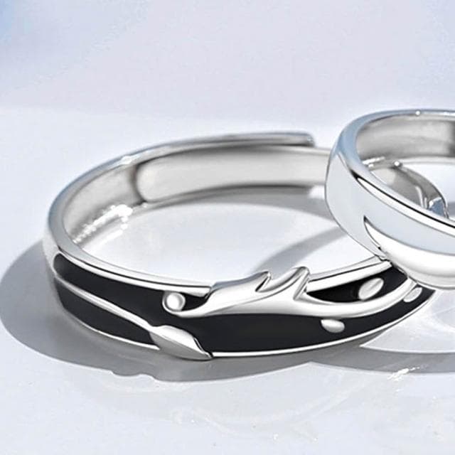 【巴黎精品】現貨+預購 頂級925純銀戒指婚戒女鑽戒開口戒情侶對戒尾戒情人節禮物-龍飛鳳舞男女飾品a1li67