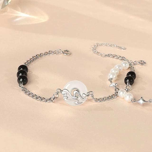 【巴黎精品】現貨+預購 頂級925純銀手鍊情侶手鏈女首飾情人節禮物-新款朝暮情侶手鍊男女飾品a1li62