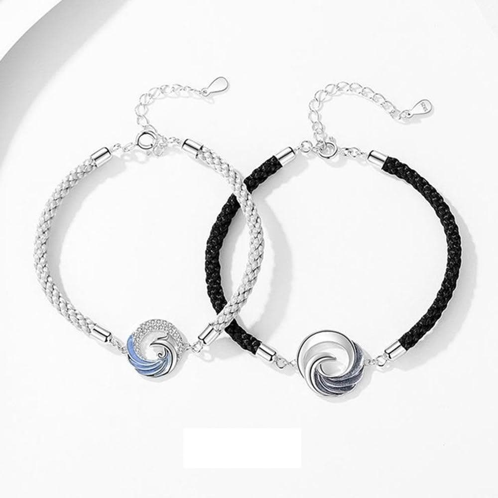 【巴黎精品】現貨+預購 手工編織手鍊手繩情侶手鏈女首飾情人節禮物-風求凰純銀編織手繩男女飾品a1li53