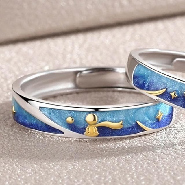 【巴黎精品】現貨+預購 頂級925純銀戒指婚戒女鑽戒開口戒子情侶對戒尾戒情人節禮物-小王子男女飾品a1li6