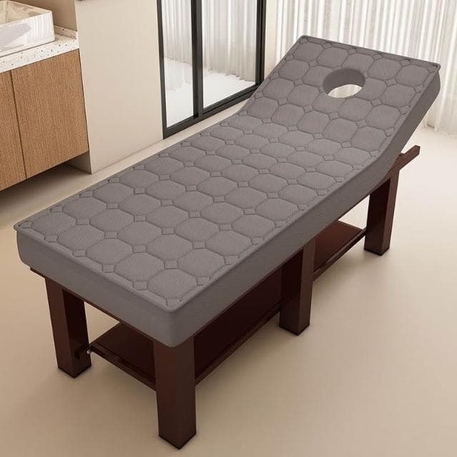 幕辭家居 乳膠美容床美容院專用按摩床推拿床帶洞美體中醫理療床紋繡美容床 5ac