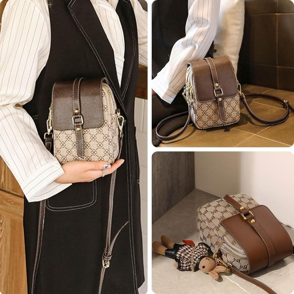 【LEEHER】女生/包包/小方包/斜背手機包/吐司包/皮革包包/復古包包/印花包包/可愛小包包/小眾包包/生日