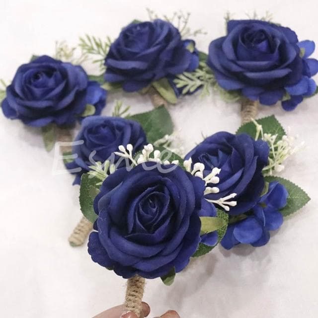 胸花 結婚胸花 藍色紅色粉色 婚禮胸花