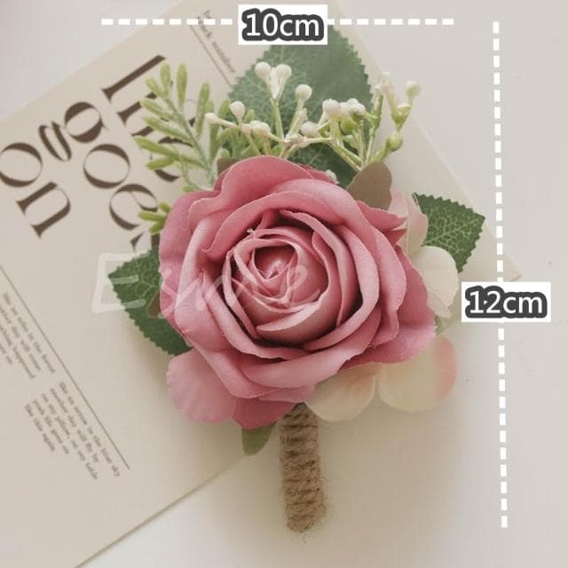 胸花 結婚胸花 藍色紅色粉色 婚禮胸花