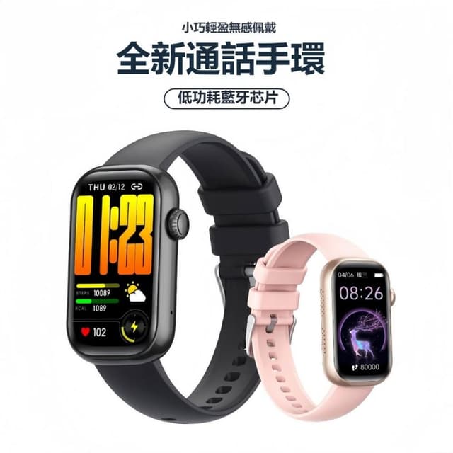 ⭐現貨免運⭐ 新款智慧手錶 QS50智能手環 支持LINE 支持繁體 無感佩戴 健康監測智能手環 運動手環