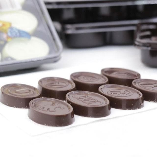 心心相印 飛的巧克力黑巧克力白巧克力牛奶味可可味40g/盒兒童零食懷舊糖果