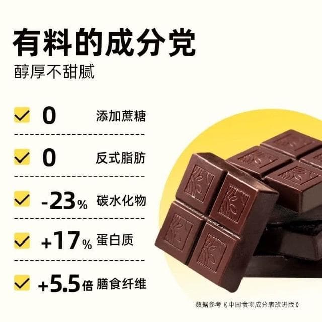 心心相印 BII益生菌巧克力黑巧每日可可黑巧純脂黑健身網紅零食20包裝黑巧