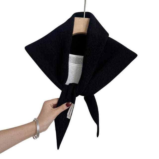 圍巾女羊毛針織三角巾披肩女秋冬款保暖頭巾多功能保暖百搭小圍巾保暖披肩圍巾質感圍巾冷氣披肩空調百搭保暖圍脖防風圍脖韓版圍巾