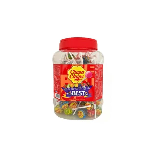 【Chupa Chups 加倍佳】棒棒糖 加倍佳 棒棒糖 100支/桶 聚餐 生日派對 交換禮物