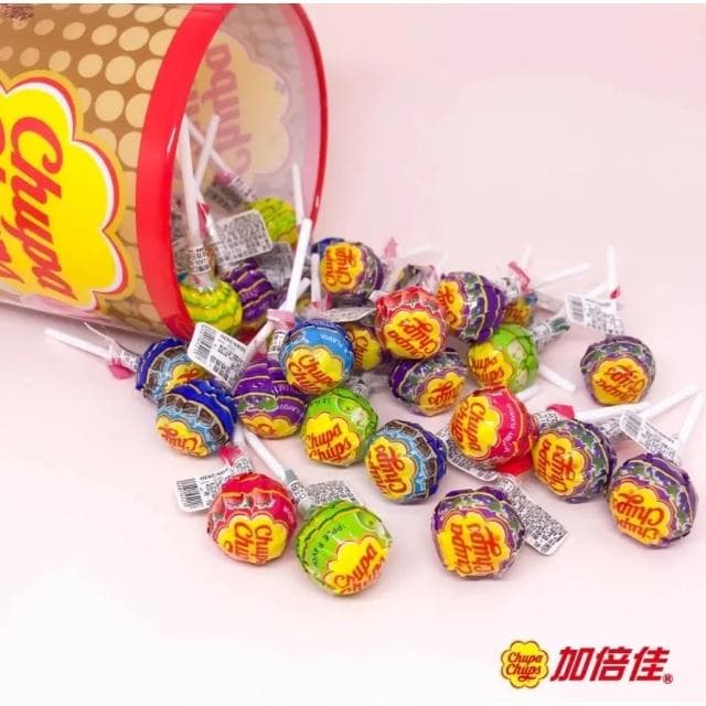 【Chupa Chups 加倍佳】棒棒糖 加倍佳 棒棒糖 100支/桶 聚餐 生日派對 交換禮物