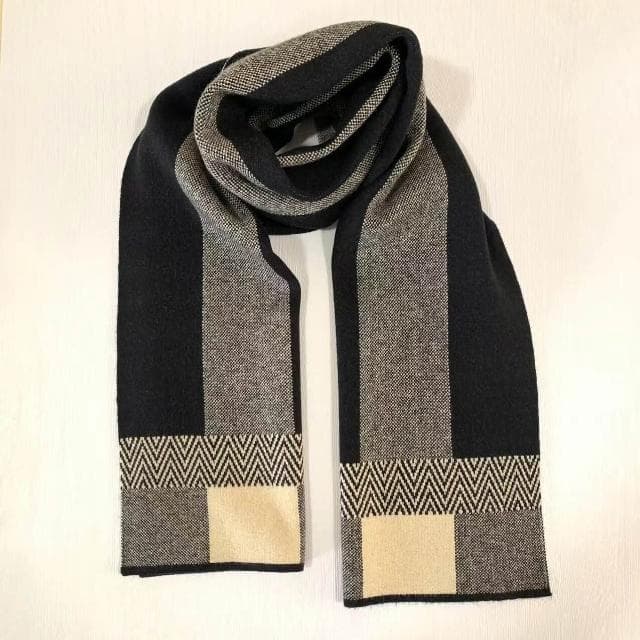 圍巾男新款男圍巾秋冬季護頸羊絨商務提花格子圍脖男士圍巾戶外防寒圍脖男士時尚保暖質感親膚圍巾圍脖防風圍脖披肩男士針織圍巾