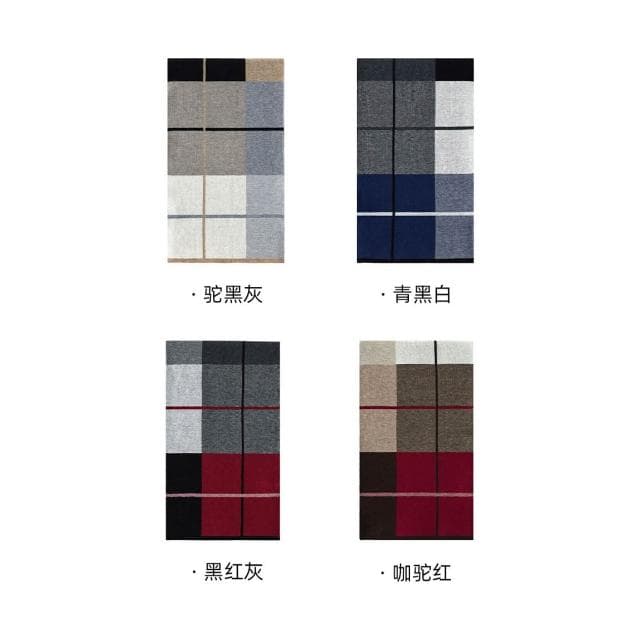 圍巾男桑蠶絲圍巾高級感秋冬季百搭保暖加厚真絲針織圍脖男士戶外防寒圍脖男士時尚保暖質感親膚圍巾圍脖防風圍脖披肩男士針織圍巾