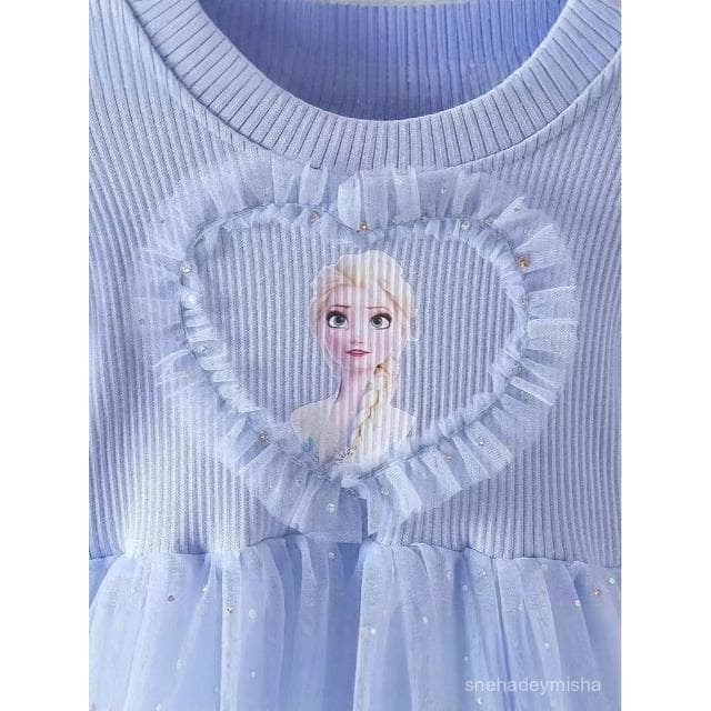 艾莎公主裙春秋季新款服愛莎連衣裙女童2025新款生日禮服洋氣