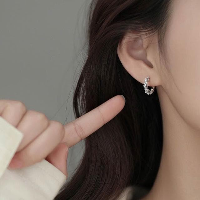 滿188出貨 韓系珍珠耳環 耳夾 無耳洞 耳針 夾式耳環 盤蚊香耳夾 耳飾 耳扣 飾品 金色耳環 生日禮物 好物-12