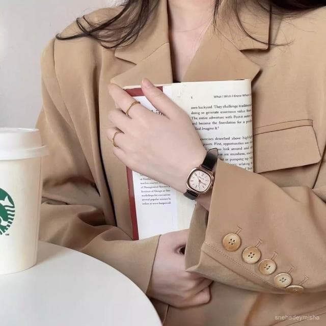 手錶女款學生小衆設計簡約時尚輕奢小方形初高中生高級感女生禮物