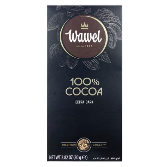 5Cgo🏆 WAWEL 100%醇黑巧克力(80g) X 4入丨QL00220816-303