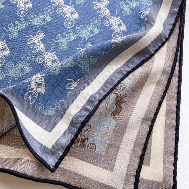 比比優精選 雙面異色 大方巾 真絲 羊毛 桑蠶絲羊毛圍巾 絲巾 