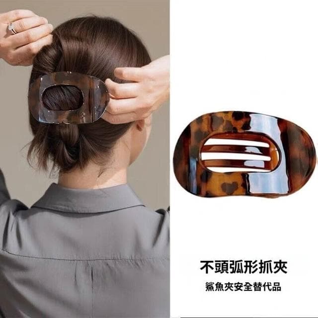 鯊魚夾女髮夾一字夾扁平抓夾不硌頭發卡大號後腦勺鮑魚盤發夾高級感2025新款鴨嘴夾女( 聖誕節 生日 髮飾 頭飾 禮物)