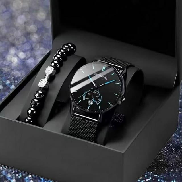 手錶男2025新款防水男生機械錶送男朋友國高中生考試電子錶青少年高顏值全自動男錶簡約高級感精工錶男士爸爸商務風石英錶