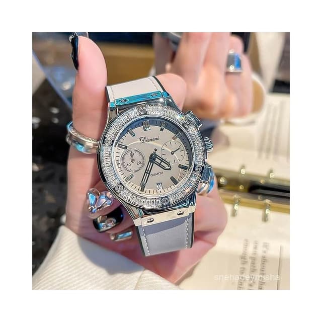 曉君精選 莫蘭迪灰時尚手錶女高級感輕奢小衆時尚正品名牌防水多功能女士錶