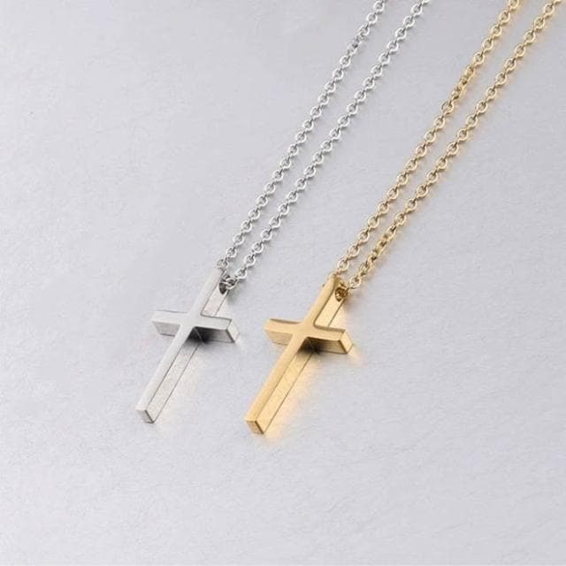 【經典款 醫療鋼十字架項鍊】  基督教 福音禮品 受洗禮物 生日 聖誕節 禮物 耶穌 搬家喬遷 聖經故事 恩典之約禮物店