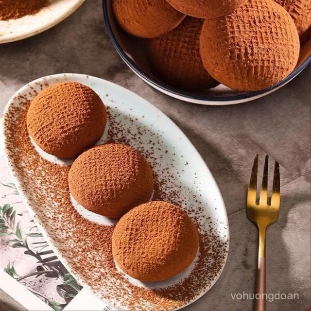 心心相印 憨豆熊和風生巧福團網紅巧克力大福糯米臟臟團甜品爆漿雪媚娘零食