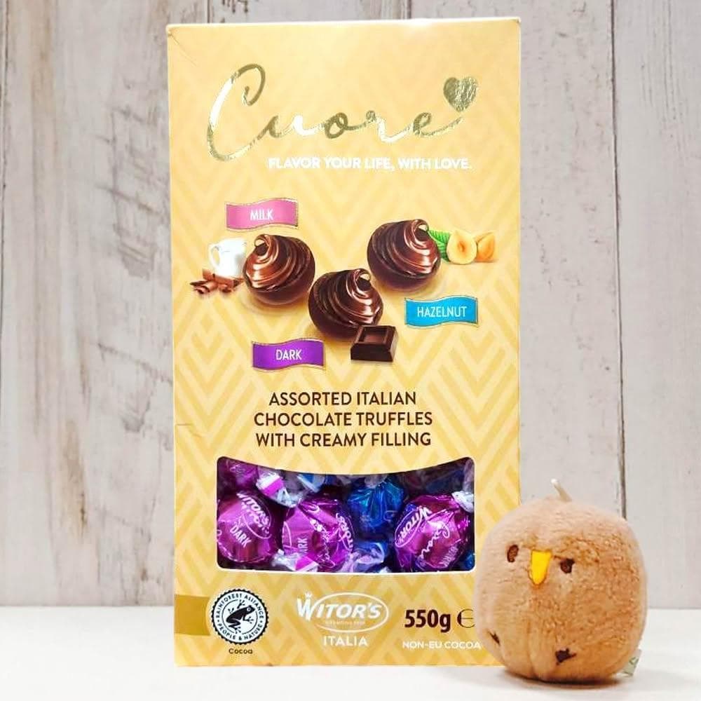 【Witor's】義大利綜合含餡巧克力 550公克 (黑巧克力 牛奶巧克力 榛果巧克力)